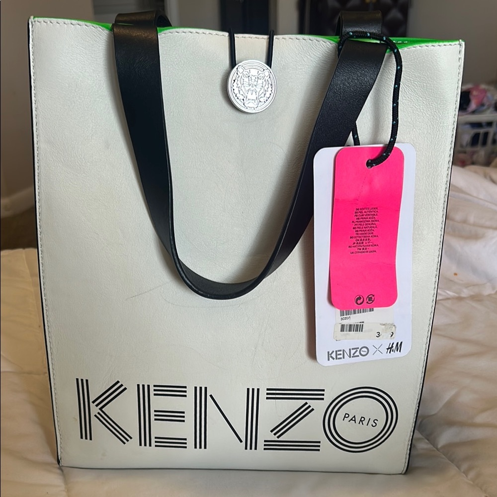 Kenzo x H&M White Tote Bag